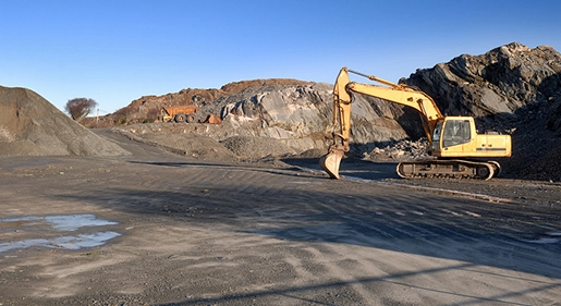 Máquina láser en construcción