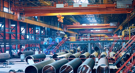 Máquina láser en acero estructural