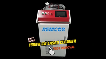 Tecnología Remcor 1500W CW máquina de limpieza láser