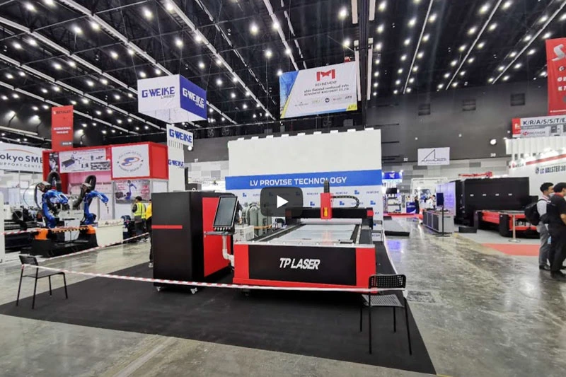 12mm de acero al carbono por 12000W máquina de corte láser de alta potencia con buen borde por corte de aire