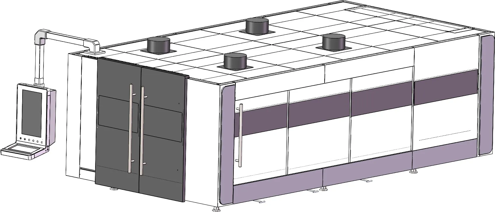 Máquina de corte láser de fibra cubierta tipo cubierta de mesa única 3015 Plutón 1000W-3000W